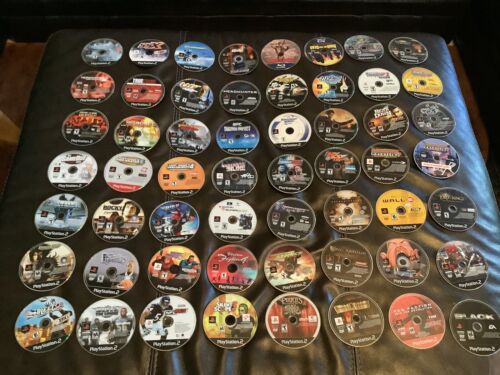 PS2 Video Game Disc Only Lot of 56 - NEEDS RESURFACING! UNTESTED & AS IS!