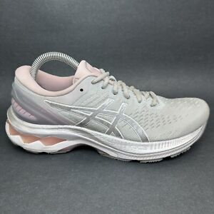 Asics Womens Gel Kayano 27 1012B263 Gray White Running Shoes Sneakers Size 9