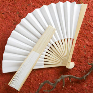 elegant white folding fan favor wedding favors wedding ceremony 10 fans
