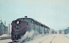 Lehigh Valley Railroad Black Diamond Train Leighton PA 1959 Vtg Postcard CP348