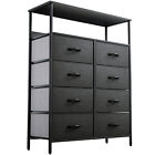 TAUS 8 Drawer Dresser Tall Chest of Drawers Storage Tower Organizer for Bedroom