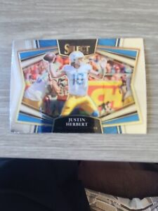 New Listing2021 Panini Prizm Select Justin Herbert Silver Los Angeles Chargers #SS-1