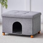 Pet House Bench Ottoman 24.3 Cat Beds for Indoor Cats Cat Cave for Medium/