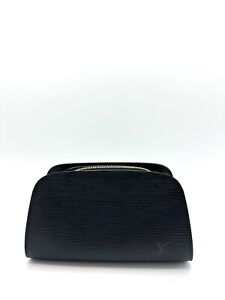 Louis Vuitton Black Epi Zip Top Pouch 17