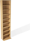 DVD Media Cabinet Storage Adjust Shelf CD Tower Rack Organizer Holder Stand