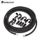 20FT AN6-6AN Stainless Steel Braided Oil Fuel Line + Fittings Hose Adaptor KIT