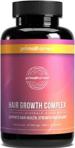 Hair Growth Vitamins, Regrowth Hair Vitamins for Women & Men 30 Servings