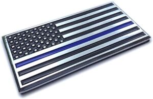 Thin Blue Line Emblem American Flag Decal Blue Lives Matter Truck Stick On Badge