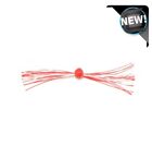 Clam Silkie Jig Trailer - Red White - Ice Fishing - 4 per pack