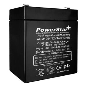 PowerStar 12V 4Ah Battery Replaces 5Ah Rechargeable djw12-4.5, LiftMaster 485LM