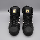 Adidas Pro Model Leather High Top Basketball Sneakers Mens Size 9.5 Black White