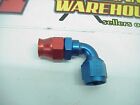 1 New Earls -08 AN 90° Red/Blue Aluminum Reusable Fitting #609238) #138