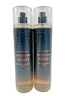 Bath & Body Works LOT 2 Into The Night Fine Fragrance Perfume Spray Mist 8 oz