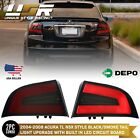 NSX Style! Black/Smoke Type-S LED Light Bar Tail Light For 2004-08 Acura TL 3G (For: 2008 Acura TL)