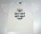 Vintage 90s Naval Aviation T-Shirt Made in USA Sz XL