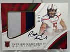 2017 Immaculate Collegiate Patrick Mahomes II RPA Patch Auto Rc #129 /99 3 Color