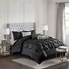 Madison Park Laurel 7 Piece Embroidery Tufted Comforter Set Full Queen King Size