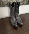 Laredo Mens Size 10.5 D Black Cowboy Western Boots