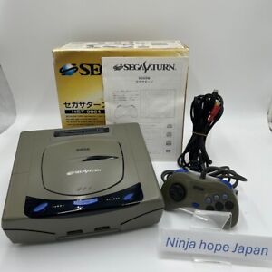 SEGA Sega Saturn HST-3200 Console Set Tested Working With Box Retro Game  Japan