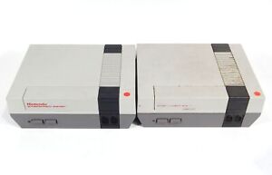 Lot of 2 Nintendo Entertainment System Consoles - NES-001 (Parts/Repair)