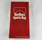Marlboro Small Nylon Duffle Bag Vintage 1987 Sports Gym Bag Red Tobacco New