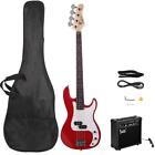 Glarry Right Handed Full Size GP Maple Electric Bass Guitar Bass With 20W AMP