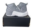 Nike Air Jordan 12 Retro (PS) Shoes Little Kids SZ 13C Gray 151186-015