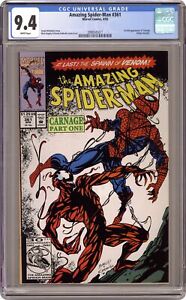 Amazing Spider-Man #361 1st Printing CGC 9.4 1992 3998545011 1st Carnage