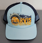 Orvis Fly Fishing Hat Cap Adult Blue Tarpon Patch Trucker Fish Adjustable Boat