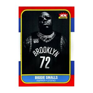 BIGGIE SMALLS The Notorious BIG Hip-Hop Trading Card 1986 NBA Fleer BK Design