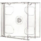 10 Standard 10.4mm Double Clear CD DVD Jewel Cases Clear Tray Hold 2 Discs