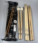 Lot Of 4 Drumsticks Vic Firth SD1 General, Corpmaster T1 General Malletech OR39R