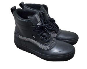 VANS Cole Navin Standard Mid MTE Snow Boots Mens Sz 11 Black Reflective Gray