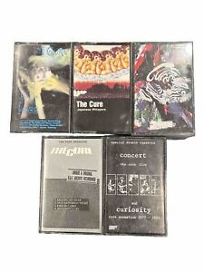 The Cure Lot Of 5 80's Cassette Tapes Rare Anomalies Head Japanese Mixed Up Peel