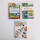 Nintendo Wii Game Bundle Wii Sports Game Party Wii Play Complete Tested