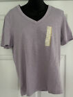 Women’s Universal Thread Purple Size Small V-Neck  T-Shirt