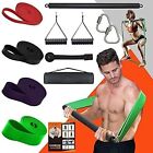 Resistance Band Bar Set Portable Full Body 300LBS Extra Heavy Home Gym 4 Levels