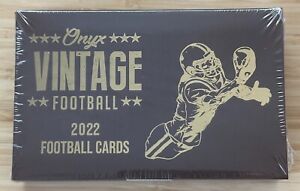2022 Onyx Vintage Football Hobby Box Sealed - 2 On-Card Autos per Box