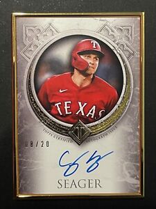 COREY SEAGER 2023 Topps Transcendent Gold Frame Auto /20 - SSP - Rangers