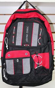 Urban Sport Multipurpose School Book Bag / Outdoor Backpack Red Black New