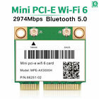 WiFi 6 mini PCIe Wireless Network Bluetooth Card 802.11ax Dual Band wifi adapter