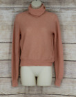 VINTAGE Sears JR Bazaar Womens Turtleneck Knit Sweater Size Small Mauve Pink