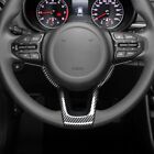 Carbon Fiber Black Inner Steering Wheel Frame Cover Trim For Kia Rio 2018-2022 (For: 2022 Kia Rio)