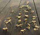 Large Lot Of 20 Vintage Miniatures Brass Mini Animal