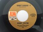 '63 Rockabilly Instro 45 BOBBY WAYNE Bobby's Boogie/Tip Toes A&M hear