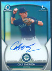 New Listing2023 Bowman Chrome Draft Colt Emerson Refractor Auto 283/499 - Mariners
