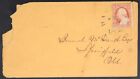 Mayfairstamps US 1850s Hamilton OH to Springfield IL Cover aaj_64451