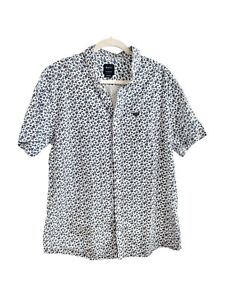 RVCA Shirt Mens 2X That’ll Do Short Sleeve Slim Fit All Over Print Button Down