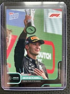 George Russell 2022 F1 TOPPS NOW 54 Highest Finish Of The Season