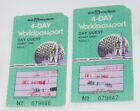 Vintage Walt Disney World 4-Day Worldpassport passport ticket 1984 1985 New Year